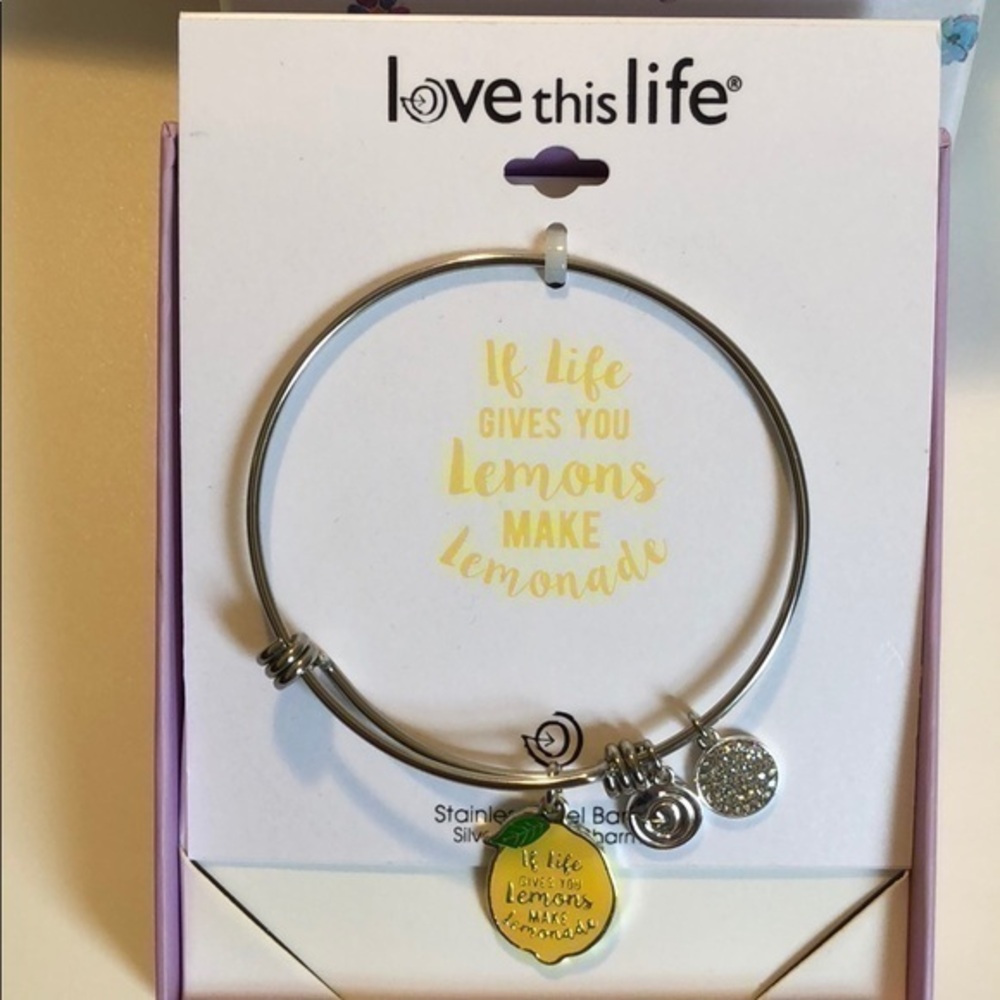 Lemonade bracelet with charms